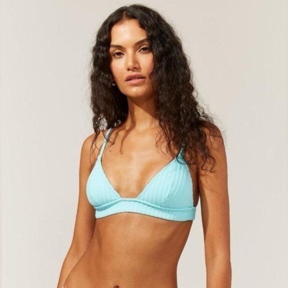 NWT Solid & Striped The Morgan Triangle Bikini Top Large